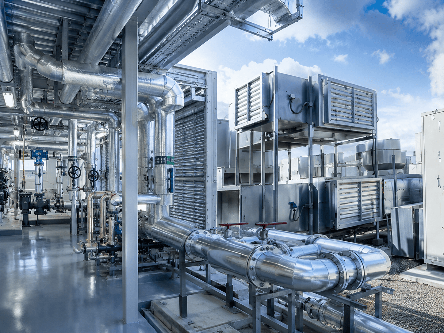 Integrated HVAC and mechanical installation